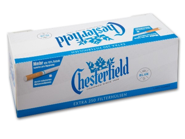 CHESTERFIELD BLUE EXTRA HÜLSEN 250 STK.