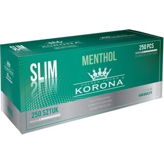 KORONA ZIGARETTENHÜLSEN MENTHOL SLIM 250 STK.