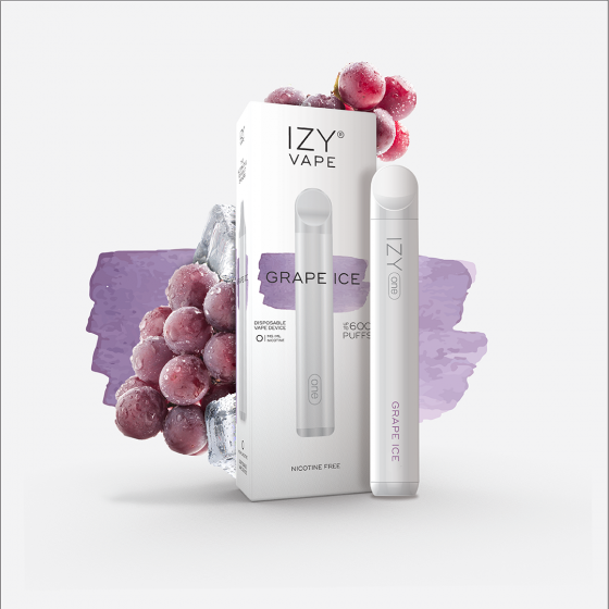 IZY ONE 800 GRAPE ICE 0MG NIC