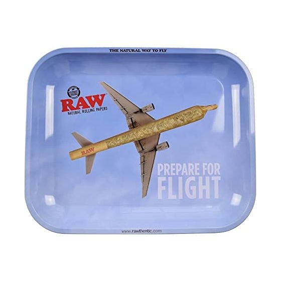 RAW METAL ROLLING TRAY FLYING HIGH LARGE