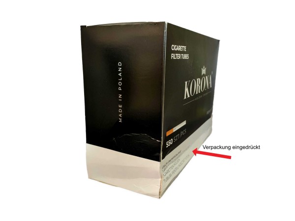 OUTLET KORONA HÜLSEN 550 STK.