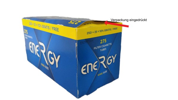 OUTLET ENERGY HÜLSEN 275 STK.
