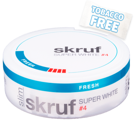 SKRUF SUPER WHITE FRESH NO.4 SLIM