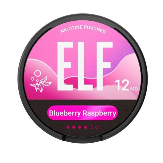 ELF NICOTINE POUCHES BLUEBERRY RASPBERRY 12MG