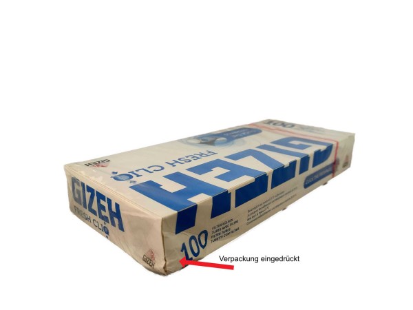 OUTLET GIZEH HÜLSEN FRESH CLIQ 100 STK.