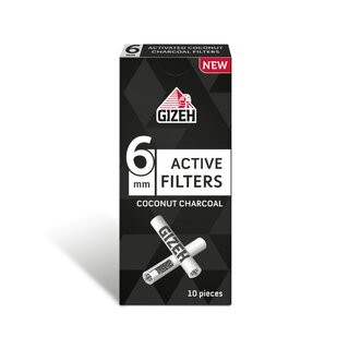 GIZEH ACTIVE FILTER 6 MM 10 STK.