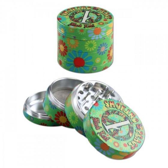 BLACK LEAF ALU GRINDER PEACE 4-TEILIG